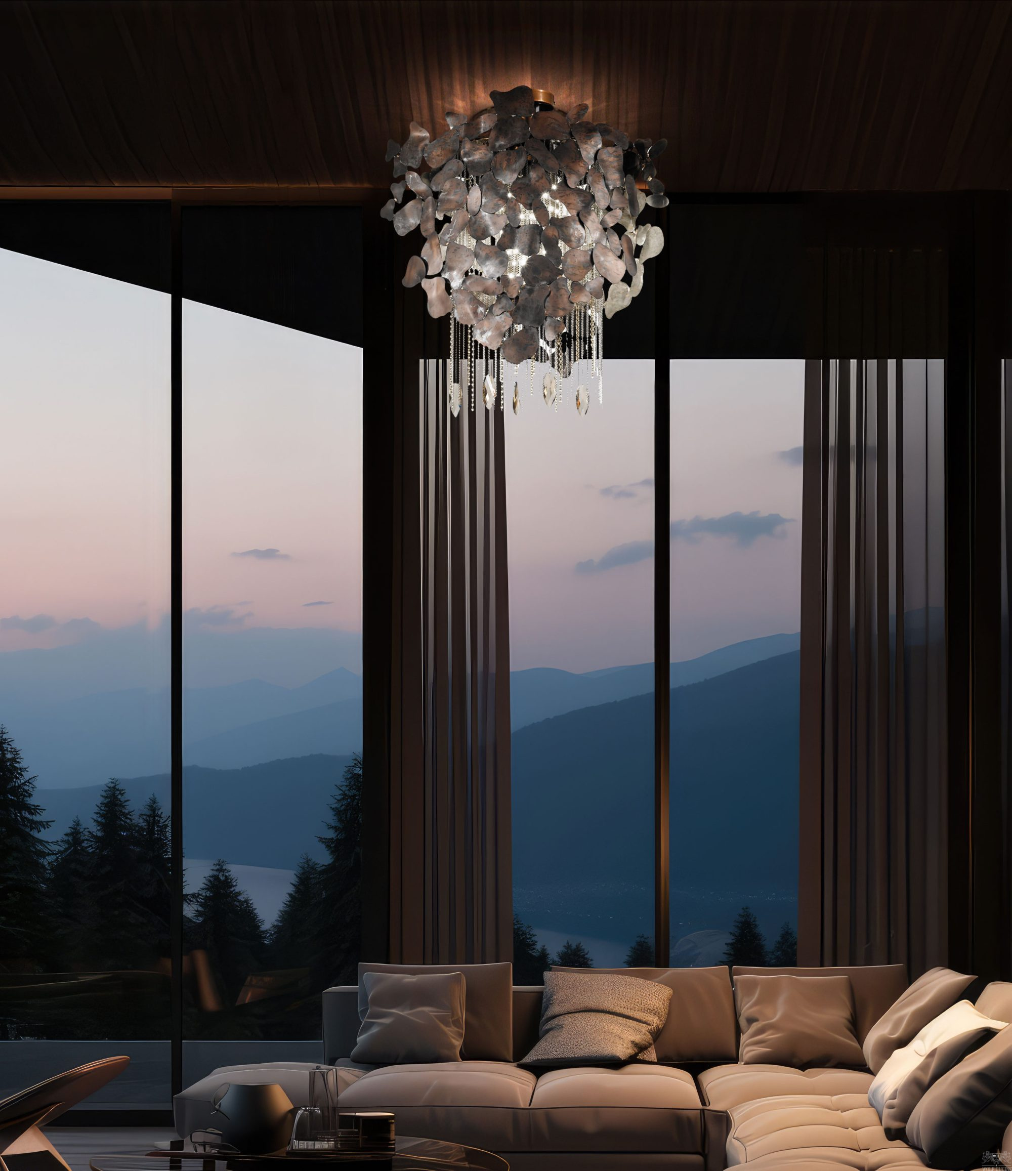 Итальянская люстра Corten 468/1PFLED  ceiling lamp от IDL