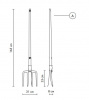 Итальянский светильник KARMAN - TOBIA floor lamp HP145 1F EXT OUTDOOR Итальянский светильник KARMAN - TOBIA floor lamp HP145 1F EXT OUTDOOR