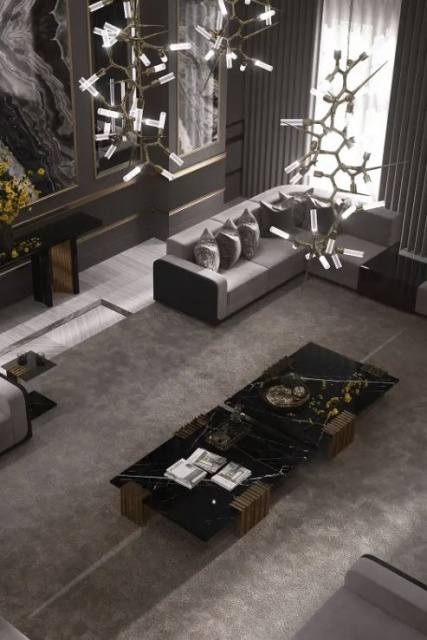 Итальянский журнальный столик VERTIGO CENTER TABLE от  LUXXU