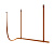 Итальянский светильник от Flos - Belt Fabric Copper Brown Casambi 2000mm