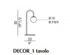 Итальянский светильник Eforma - DECOR_1 table