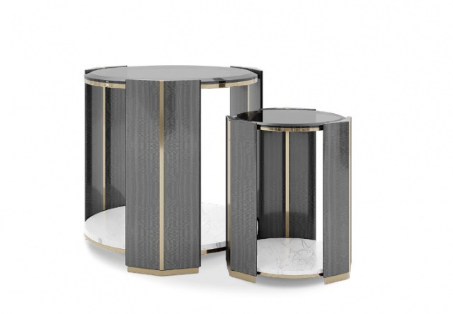 Итальянский журнальный столик ALGERONE SET SIDE TABLE от  LUXXU