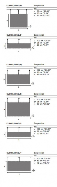 Итальянский светильник Cubo Module  Suspension от Masiero