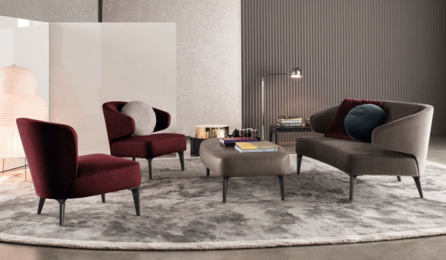 Итальянское кресло Aston ARMCHAIR WITHOUT ARMRESTS от Minotti