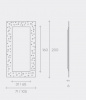 Итальянское зеркало Fiam - Venus Rectangular shape
